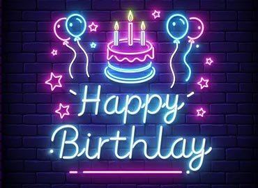 Birthday Neon Signage Supplier & Manufacturers in Dubai, UAE